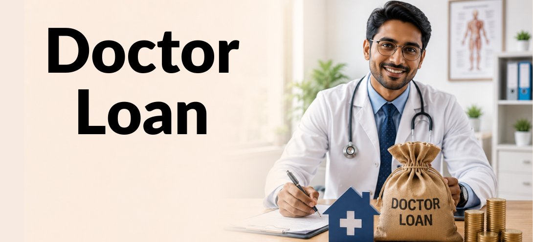 Doctor loan officer discussing loan options with a doctor client