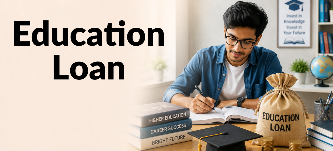 Student discussing education loan options with a loan officer